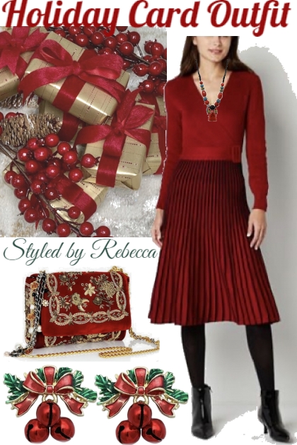 Holiday Card Outfit- Combinazione di moda