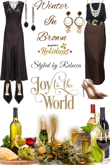 Brown  At The Cocktail Event- Fashion set