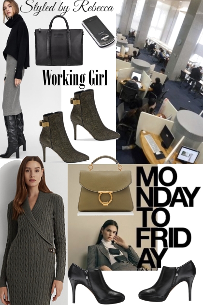 Work Casual Boots - Fashion set