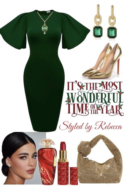Holiday Dress -Green Style- Modekombination