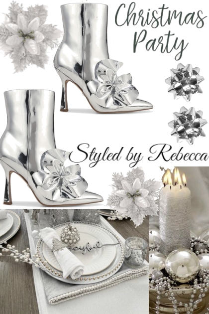 Holiday Silver Boots