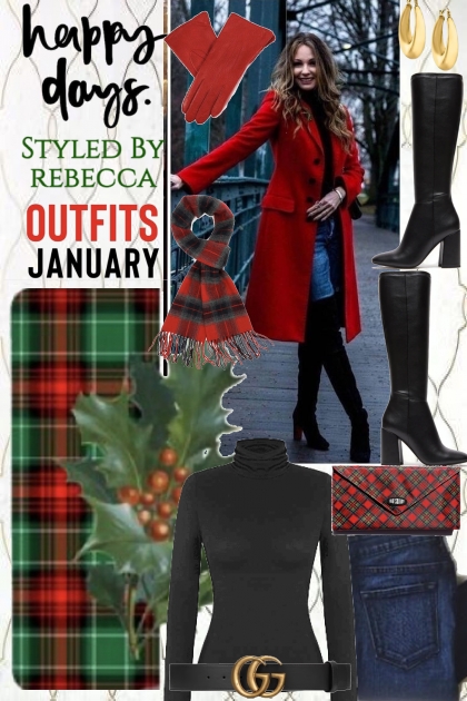 Street Coats In Red- Combinazione di moda