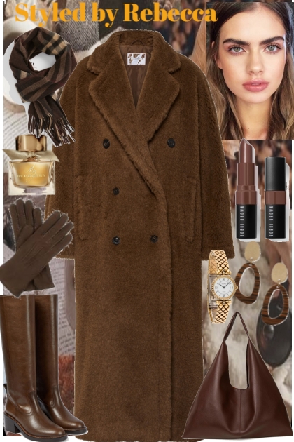 Brown Coat Show Off- Модное сочетание