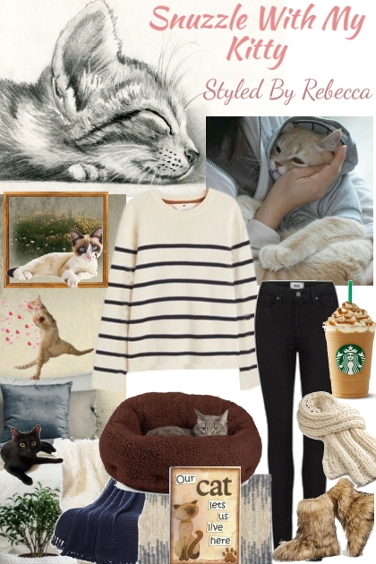 Snuzzle With My Kitty- Fashion set