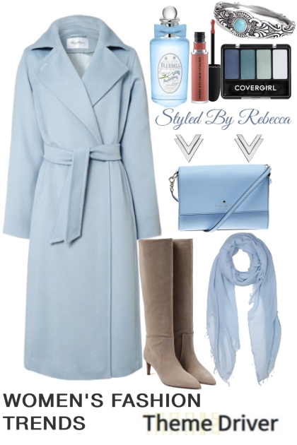 Blue Coat Season- Модное сочетание