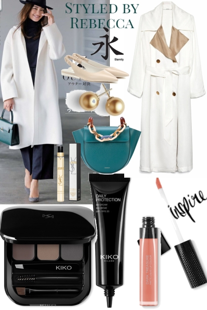 White Coat Dress Up- combinação de moda