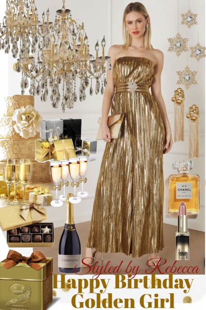 Golden Birthday Girl Style- Modna kombinacija
