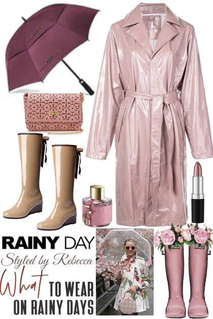 Rainy Day Pink Style- combinação de moda