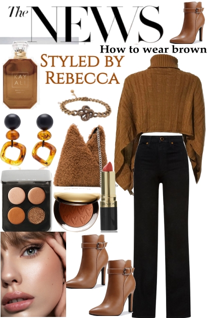 How To Wear Brown In February- Modekombination