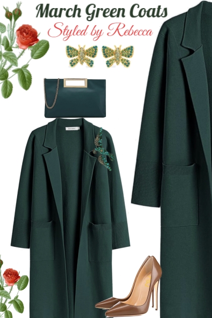March Green Coats- Modna kombinacija