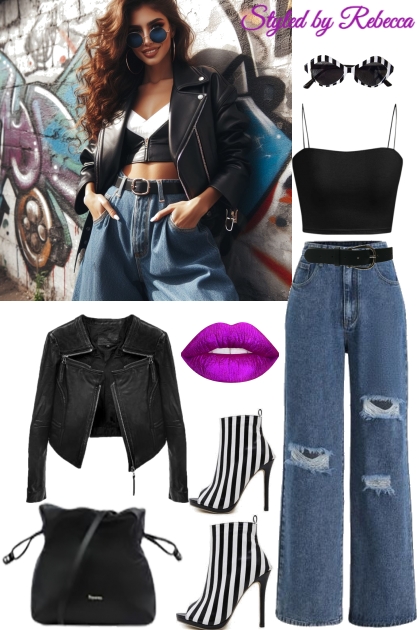 Street chillin jeans- Combinazione di moda