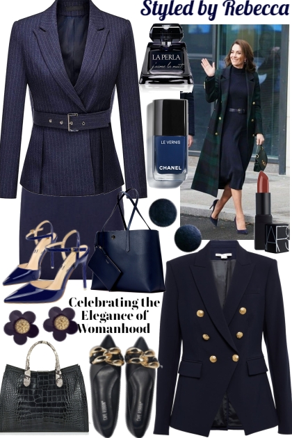 Navy Work Wear- Модное сочетание