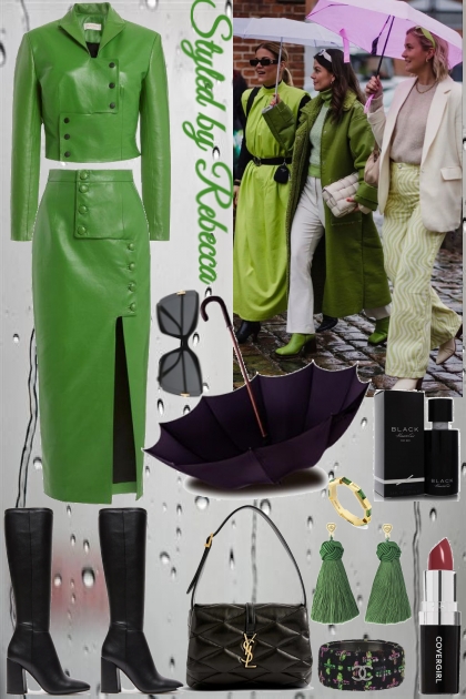 Green Street Chic- Модное сочетание