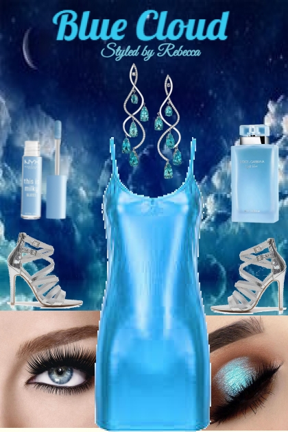 Blue Cloud -Club Dress- Combinazione di moda