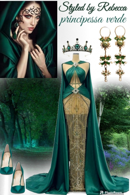 principessa verde- Combinazione di moda
