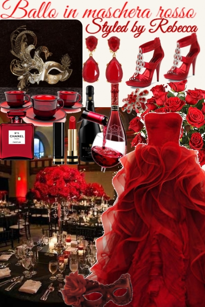 Masquerade Red- Combinazione di moda
