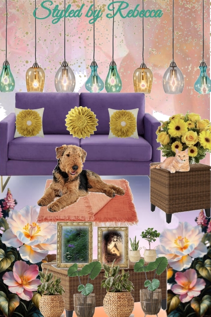 Spring Sitting Area For Pets- Combinazione di moda