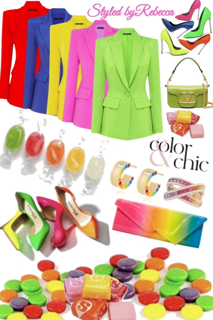 Color & Chic Spring Closet- Kreacja