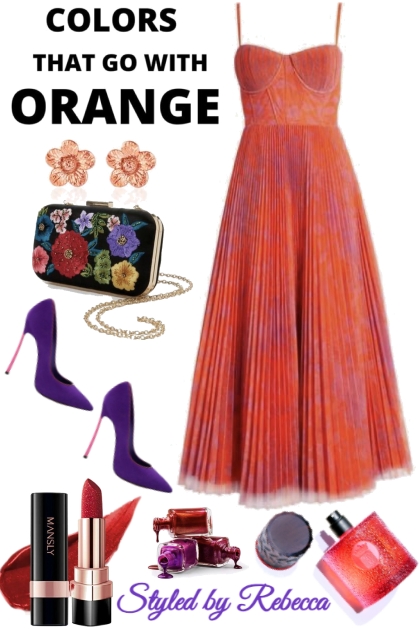 Orange Style  Mood- Fashion set