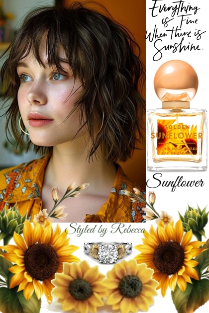 Spring Sunflower Scent- combinação de moda