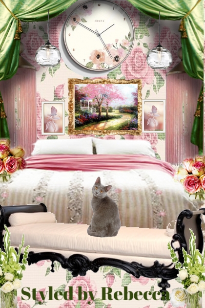 Spring floral Bedroom - combinação de moda
