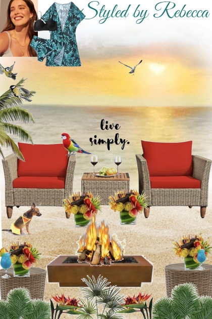Simply Living By The Beach- Fashion set
