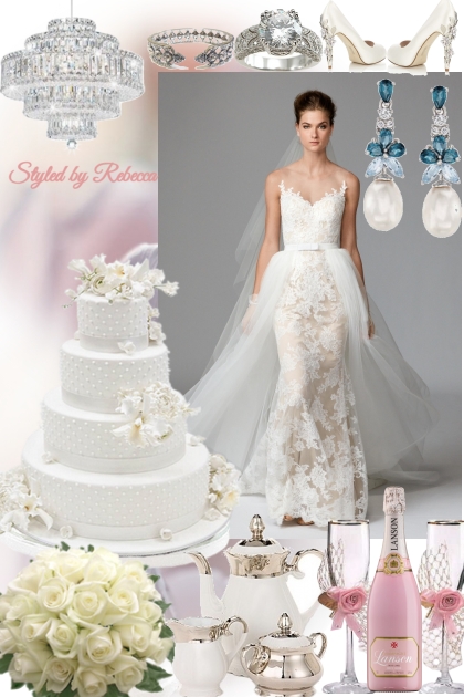 Spring Lace Wedding Gown- Fashion set