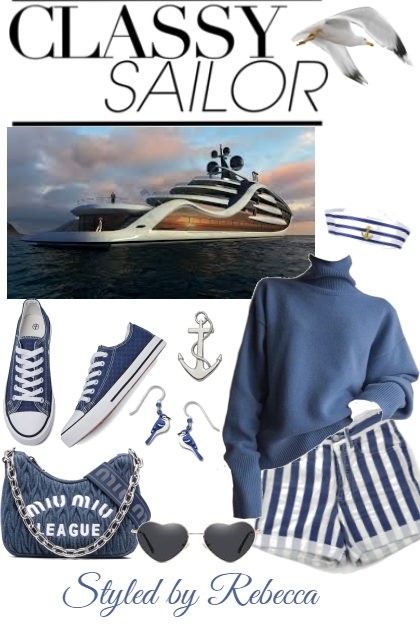 Sailor Blue- Modna kombinacija