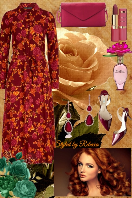 25th of April  Rose Dress- Fashion set