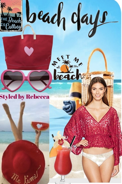 Beach Please -Hot Pink Looks- Modna kombinacija