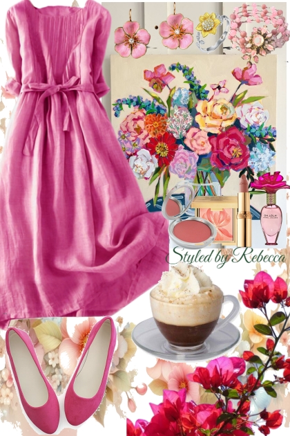 May Pinks In Bloom - Fashion set