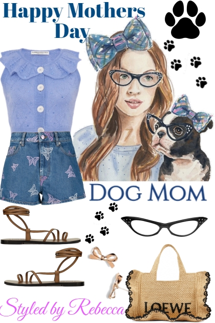 Dog Mom Casual -Mothers Day- Modekombination