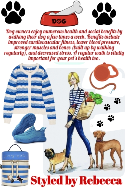 A Dog  walk is vitally important - Fashion set
