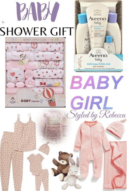 Baby Shower Gifts -Baby Girl- combinação de moda