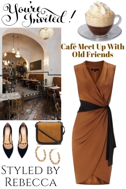 Café Meet Up With Friends- Модное сочетание