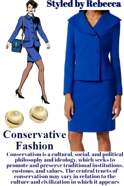 Conservatism Blue- Combinaciónde moda