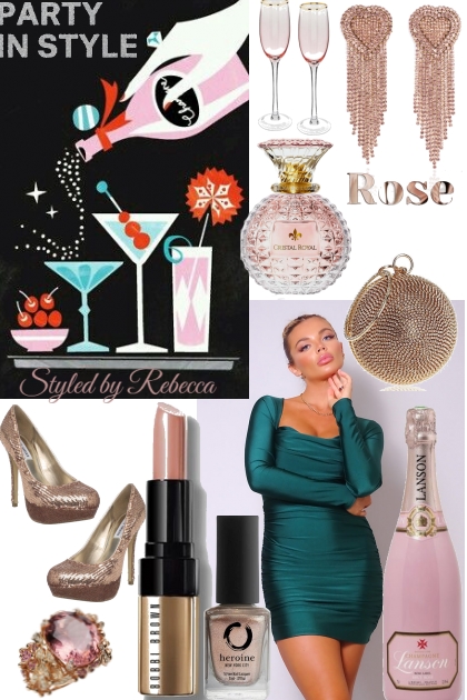 Rose Cocktails With The Girls- Combinaciónde moda