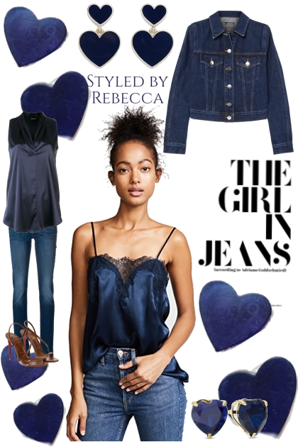 Jean and Navy Love- Fashion set