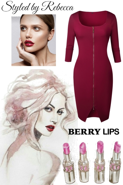 Berry Lips- Combinazione di moda