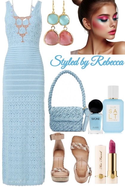 Ronny Kobo Knit Dress For Summer Functions- Fashion set