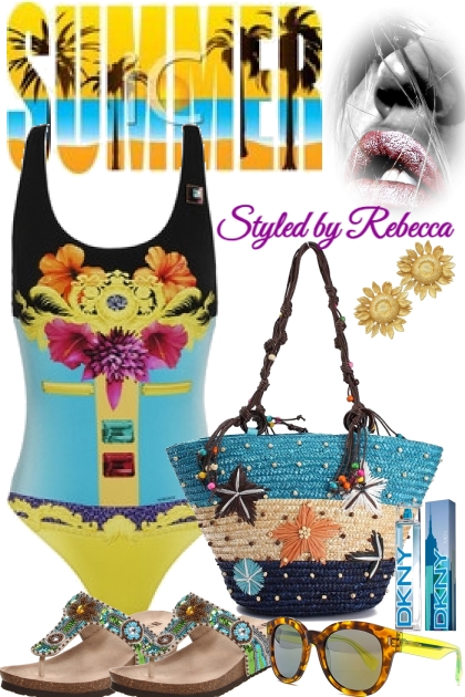 Summer Dazzle Style For The Beach- Модное сочетание