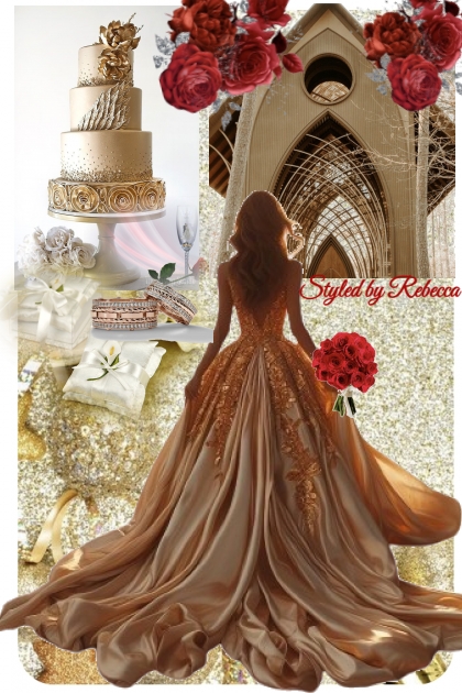 Golden Wedding Day- combinação de moda