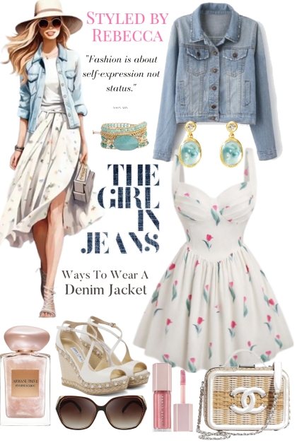 Summer Jean Jacket Looks- Модное сочетание