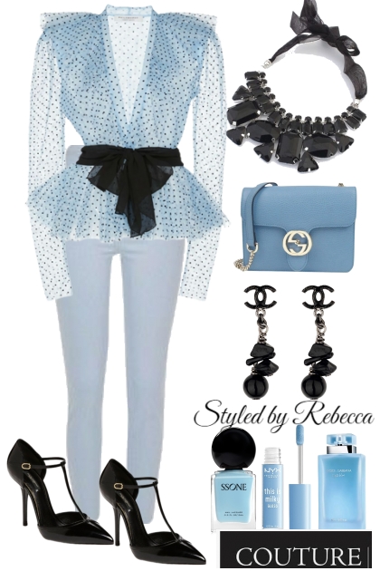 Light Blue Summer Looks- Combinaciónde moda
