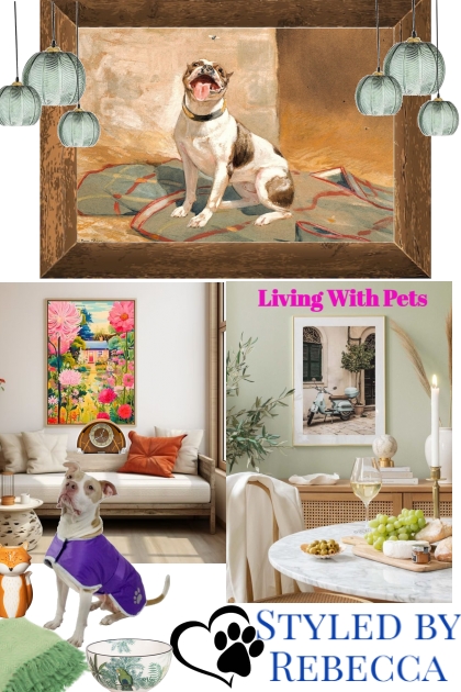 Living With Pets In A Small Space- Modna kombinacija