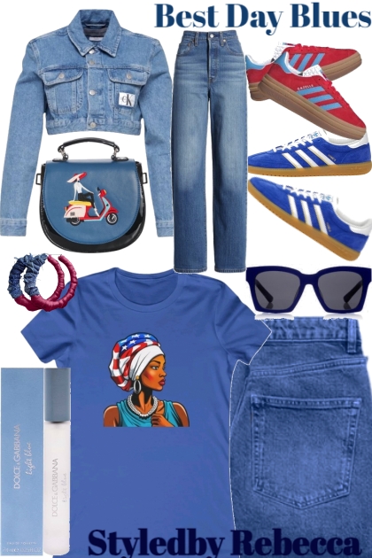 Best Day Blues- Casual Back To School- Fashion set