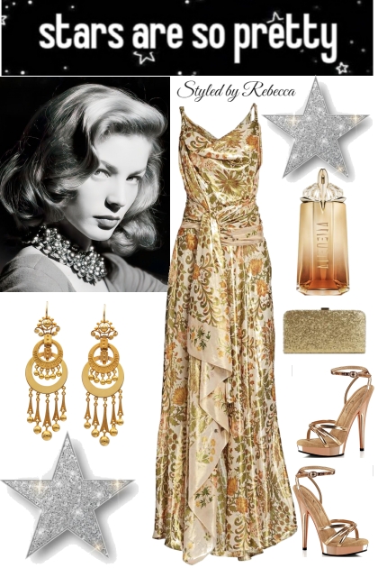 Vintage Golden Star Look- Fashion set