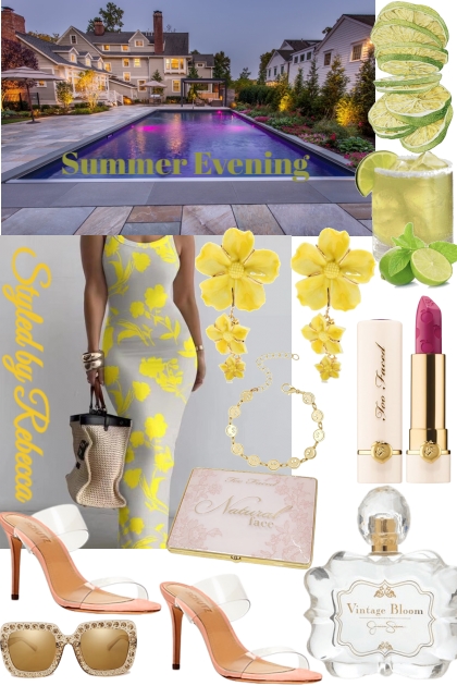 Summer Evening Cocktails- Fashion set