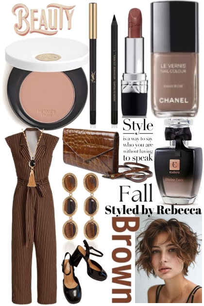 Brown Works For Fall- Combinaciónde moda