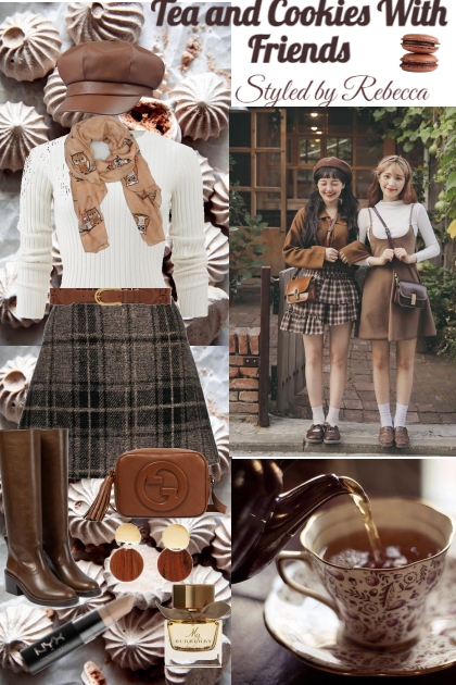 Tea and Cookies With Friends- Fashion set